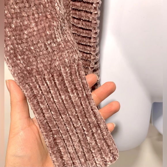 A New Day Light Pink Mauve Blush Chenille Cardigan Size XS - Picture 3 of 5